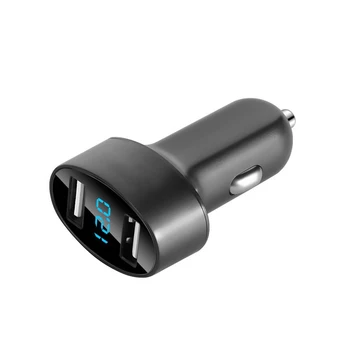 2 Port Mini Dvigubas USB Automobilinis Įkroviklis Adapteris su Mėlyna LED Greito Įkrovimo 5V 2.1 Automobilių Priedai Telefonai Tablečių