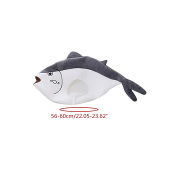Juokinga Japonų Anime Sūdyta Žuvis Pliušinis Skrybėlę Įdaryti Žaislas galvos Apdangalai Cosplay Rekvizitai M7DD