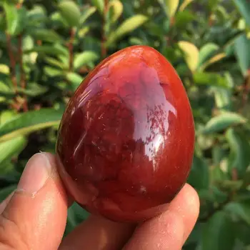 50MM natūralus raudonasis agatas oniksas poliruoti kristalų kiaušinių Gydymo