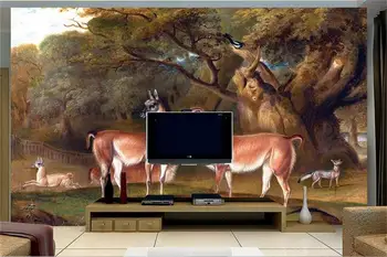 3d tapetai, foto tapetai užsakymą freskos kambarį Europos miško gyvūnai 3d tapyba TV foną už sienos 3d