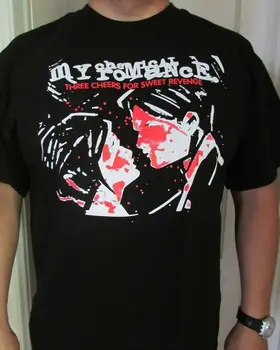 My Chemical Romance MSR Punk Rock Band Graphic Marškinėliai Mados Vyrų Marškinėliai Nemokamas Pristatymas viršuje tee