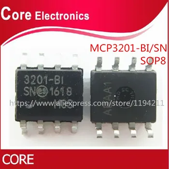 50pcs/daug MCP3201-BI/SN MCP3201 ADC 12BIT 2.7 V 1CH SPI SOP-8 IC
