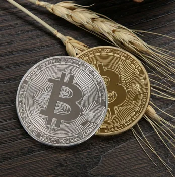 Nauja nuoroda paauksuoto metalo Kolekcijos Moneta Bitcoin Aukso spalvos Bronzos Fizinio Bitcoins Casascius Tiek Moneta Ne valiutos Monetų