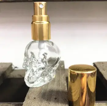 Naujos Rūšies 5ml kaukolė butelis Papildymo Stiklo Purškimo Daugkartiniai Kvepalų Butelių Stiklo Automizer Tuščias Kosmetikos Konteinerių Kelionės