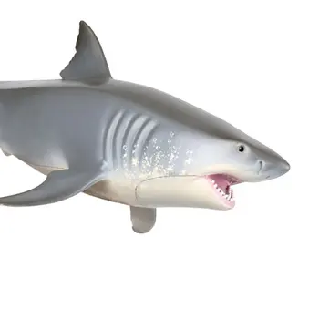Vandenyno Modeliavimas Žaislas Ornamentu Jūrų Gyvūnų Didysis Baltasis Ryklys Povandeninis Pasaulis Realus Stiliaus Plastiko Žaislas Vaikams