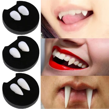 2VNT/Komplektas dantų Protezus Zombie Vampyro Dantų Dvasia, Velnias Ilčių Rekvizitas, Kostiumai, Aukštos Kokybės Šalis Dantų Kostiumas Šalis Priedų
