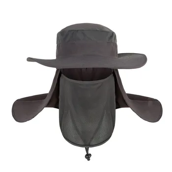 Lauko skrybėlę vasarą, saulės skrybėlę vyrų ir moterų 360 laipsnių apsaugos nuimamas žvejo skrybėlę alpinizmo žvejybos hat