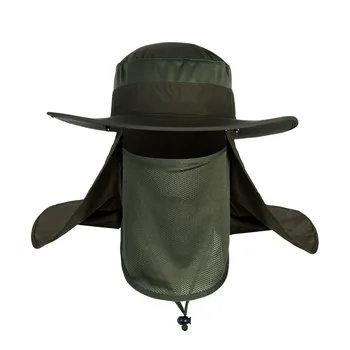 Lauko skrybėlę vasarą, saulės skrybėlę vyrų ir moterų 360 laipsnių apsaugos nuimamas žvejo skrybėlę alpinizmo žvejybos hat