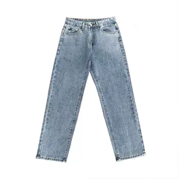 Vyriški džinsai 2021 m. pavasario ir žiemos naujus įrankius plataus koja pants large dydis m-5xl laisvi džinsai atsitiktinis mados jaunų vyrų drabužiai