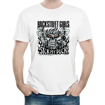 Atgal Street Mergaičių T Shirt Mens Mados Baltos Spalvos, trumpomis Rankovėmis Back Street Merginos Logotipas marškinėliai Viršuje Tees Juokinga Spausdinti Drabužiai