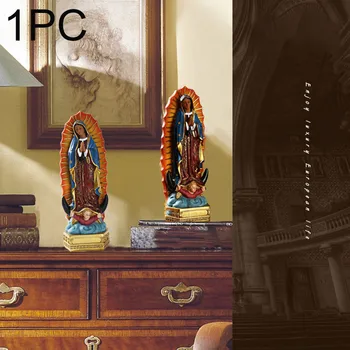 Religinių Mergelės Marijos Statulos Europos Kolekcines Ekranas Papuošalai Krikščionių Namų Dekoro Meksikos Darbalaukio Dervos Statulėlės Vestuvių