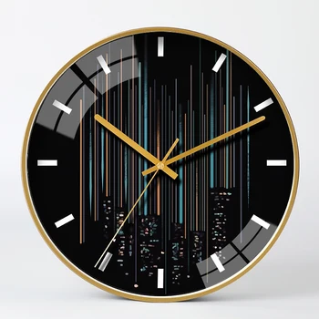 Modernus Dizainas Ir Didelis Sieninis Laikrodis Metalo Aukso Gyvenimo Kambario, Miegamasis Laikrodžio Mechanizmas Kūrybos Žiūrėti Siena Tyli Reloj Virtuvės Laikrodis