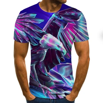 Naujas 2020 metų vasaros 3D spausdinimo mados marškinėliai atsitiktinis stiliaus T - spausdinimo trumparankoviai marškinėliai men 's shirt xxs-xxxl