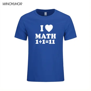 Man Patinka Matematika, Juokingi marškinėliai Mens Įdomus Matematinis Medvilnė Tee Vasaros Mados Trumpas Rankovės Marškinėliai Mokytojas Dovana Viršūnės