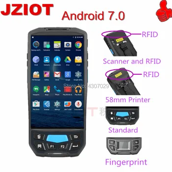 Smart Android 7.0 Terminalo 5 Colių Jutiklinis Ekranas Nešiojamų 1D/2D Brūkšninis kodas (QR Code Skaitytuvas Patikima Mobiliojo PDA Bevielis brūkšninių kodų Skaitytuvas