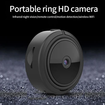 Mini kamera, IP HD 1080P Mažos Kameros jutiklis vaizdo Kamera kamera judesio aptikimas kamera, naktinio matymo Slapta mini kamera A11 juoda