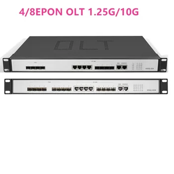4/8EPON OLT 4/8 PON uosto OLT GEPON 4 SFP Atviros programinės įrangos 1,25 G/10G PK INTERNETO valdymo Atviros programinės įrangos 4pon SFP PX20+ PX20++ PX20+++