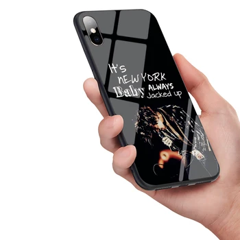 WEBBEDEPP Viena Kryptimi Tatuiruotės Harry Styles Grūdinto Stiklo Dangtelis Apple iPhone 6 6S 7 8 Plius 5 5S SE XR X XS 11 Pro MAX Atveju