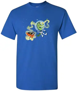 Rockin Kosmoso Dino Juokingas Humoro Adult T-Shirt Karšto Pardavimo Vasarą Vyrams Cool Tee Kvėpuojantis Visus Medvilnės Trumpomis Rankovėmis Marškinėliai