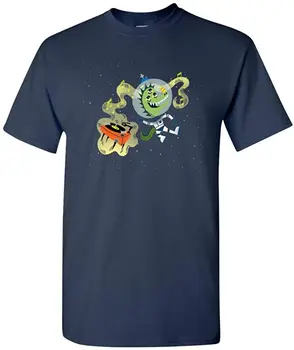Rockin Kosmoso Dino Juokingas Humoro Adult T-Shirt Karšto Pardavimo Vasarą Vyrams Cool Tee Kvėpuojantis Visus Medvilnės Trumpomis Rankovėmis Marškinėliai