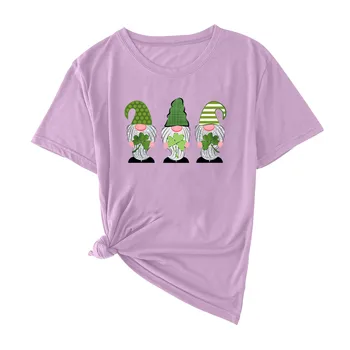 25# patriko Dieną Moteris Tshirts trumpomis Rankovėmis Atspausdintas O-kaklo T-shirt Negabaritinių Moterų Drabužių Viršūnes Tee Prarasti Рубашка T-shirt