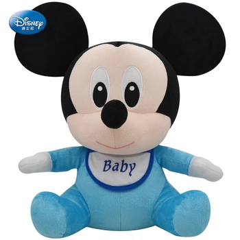 Disney Pliušinis Lėlės 28CM Mickey Mouse Trumpas Pliušinis Žaislas 2018 Naujas Mėlyna Super Cute Baby Doll, Originali Vaikų Gimtadienio Dovana ZFY088
