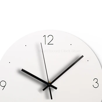 Šiaurės Slient Medinės Sienos Laikrodį, Modernus Dizainas, Apvalios Skaitmeninis Dekoratyvinių Laikrodis Liiving Kambaryje Kabo Laikrodžiai Kvarciniai Laikrodžių Namų Dekoro