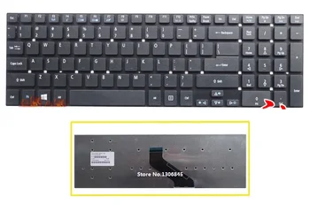 SSEA Naujas JAV Klaviatūros Acer aspire V3-531 V3-531G V5-561 E1-570G E1-570 V3-7710 V3-7710G V3-772 V3-772G nešiojamas juoda klaviatūra
