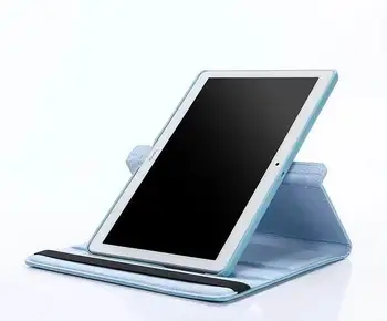 Prabanga 360 Sukasi Atveju, Huawei MediaPad T3 10 MAA-L09 MAA-L03 9.6 colių Tablet PU Odos Apversti Folio Stand Korpuso Dangtelį 40pcs