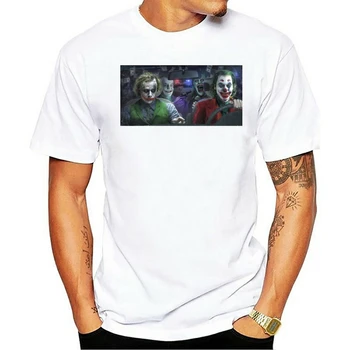 Joker amigos masculina algodão 2021 t-shirt s-3Xl preto gimdymo feriado presente