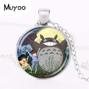 Anime Mano Kaimynas Totoro Karoliai pakabukas Pasaką grandinės Papuošalai moterims, vyrams, dovanų, derliaus antikvariniai žavesio HZ1