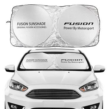 Automobilio priekinį Stiklą Saulės Pavėsyje Padengti Ford Fusion SEL Sporto Titano, Platinos Energi Priedai Blokuoja UV Spindulių, Saulės Skydelis Raštas