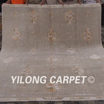 YILONG 8.3'x10' tradicinės kinų vilnos kilimų, gėlių dydį, rankomis rišti vilnos pledai (CQG55S8.3x10)