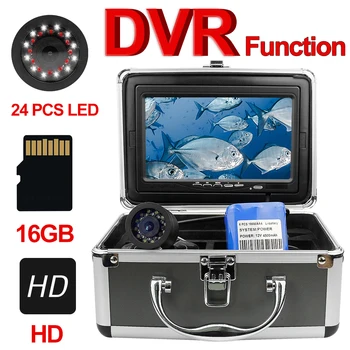 Erchang DV3524HD HD Povandeninių Video Žvejybos Kamera 24pcs Led Infraraudonųjų spindulių Ir Balta DVR Žvejybos Kamera Ledo/Jūros Žvejybos