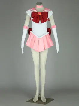 Aukštos Q Unisex Anime Sailor Moon Chibiusa Cosplay Kostiumai