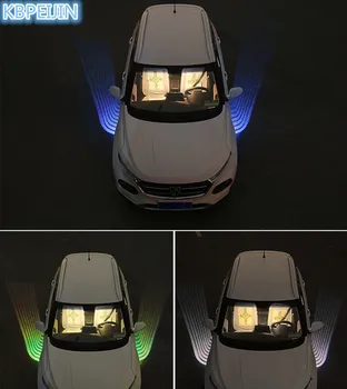 Sveiki Lempa Projektoriui Automobilio LED Automobilių Angelas Sparnų Durų Įspėjamasis Šviesos 