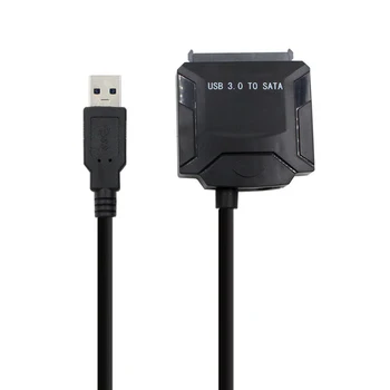 USB 3.0 prie SATA Maitinimo Adapteris 3,5 Colių HDD 2,5 Colio SSD Kietąjį Diską su 12V 2A AC DC Maitinimo Adapteris