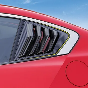 Aukštos kokybės ABS anglies pluošto spalvos ir juodos automobilio galinių durelių stiklo žaliuzės privatumo apsaugos Mazda 3 Axela 