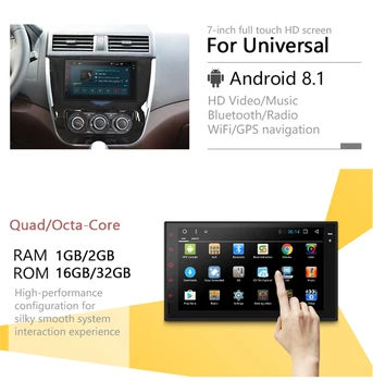2din Quad/Octa Core Android 8.1 Automobilių DVD Ford Focus CMAX S-MAX, 