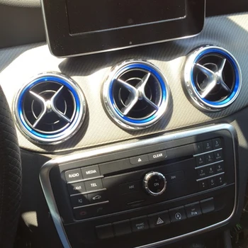 Dewtreetali Automobilių stilius Oro kondicionavimas, Oro Ventiliacijos Angos Žiedas Dangtelis Apdaila Apdailos Mercedes Benz B Klasė AMG Priedai