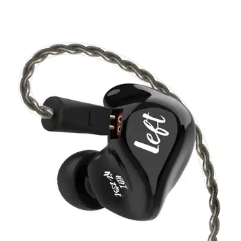 KZ ZS3E In-ear Earhones HIFI Muzikos Eavy Bass sidabruotas Vielos Pluggable laisvų Rankų įranga Black