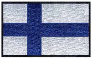 Suomija siuvinėjimo vėliavos pleistras 3