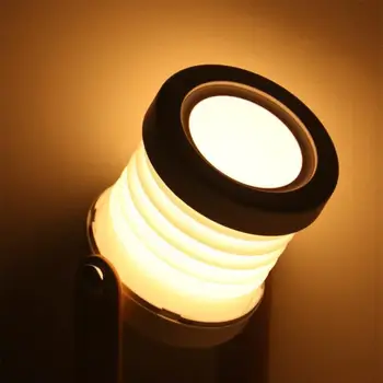 Sulankstomas LED Nešiojamų Žibintų ew Kūrybos Medienos Rankena Sulankstomas Naktį Žibintai Lempa Nešiojamų Žibintų Lempos Teleskopinis Foldin
