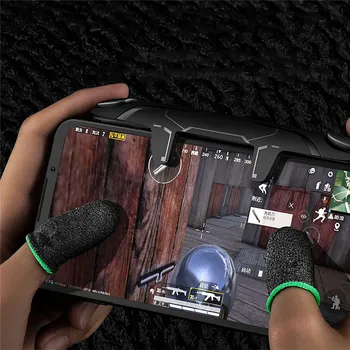 1 Pora prakaitui Pirštų Pirštinės PUBG Mobilųjį Žaidimą-Ultra plonas Žaidimai Thumbs Lovelė Finger Sleeve for Black Shark Išmanųjį telefoną