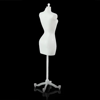 1X Kūdikio Merginos Fantazijos Lėlės Ekranas Suknelė Suknelė Forma Drabužius Manekenas Modelio Stovas Stovo Laikiklį Baltos Priedai