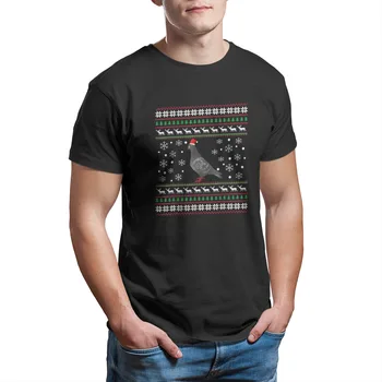 Balandžių Bjaurusis Kalėdų Marškinėliai - Balandžiai Kalėdų Dovana, didmeninės Drabužių Porų Atitikimo Punk Cosplay Viršūnes Tshirts 6903