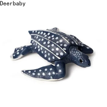 Kietojo modeliavimas jūrų gyvūnų modelio, mini leatherback jūros vėžlių modelio vaikų žaislas papuošalai