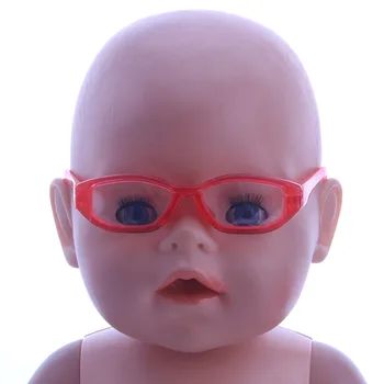 Nauja raudona akiniai tinka 18 colių Amerikos lėlės ar 43cm lėlės vaikams dovanų/tik parduoti akinius n394