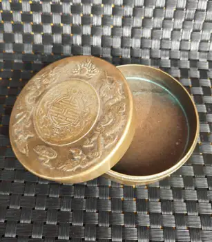 Kinijos žalvario archaize double dragon žaisti pearl vario rašalo dėžutę