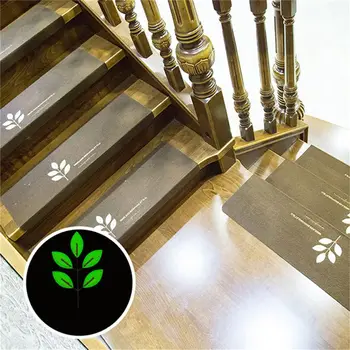 Patvarus šviesos namų viziją, laiptų kilimėlis neslidus žingsnis kilimėliai siuvinėjimo laiptų kilimėliai klijai lipnios šviesos grindų lipdukai saugus